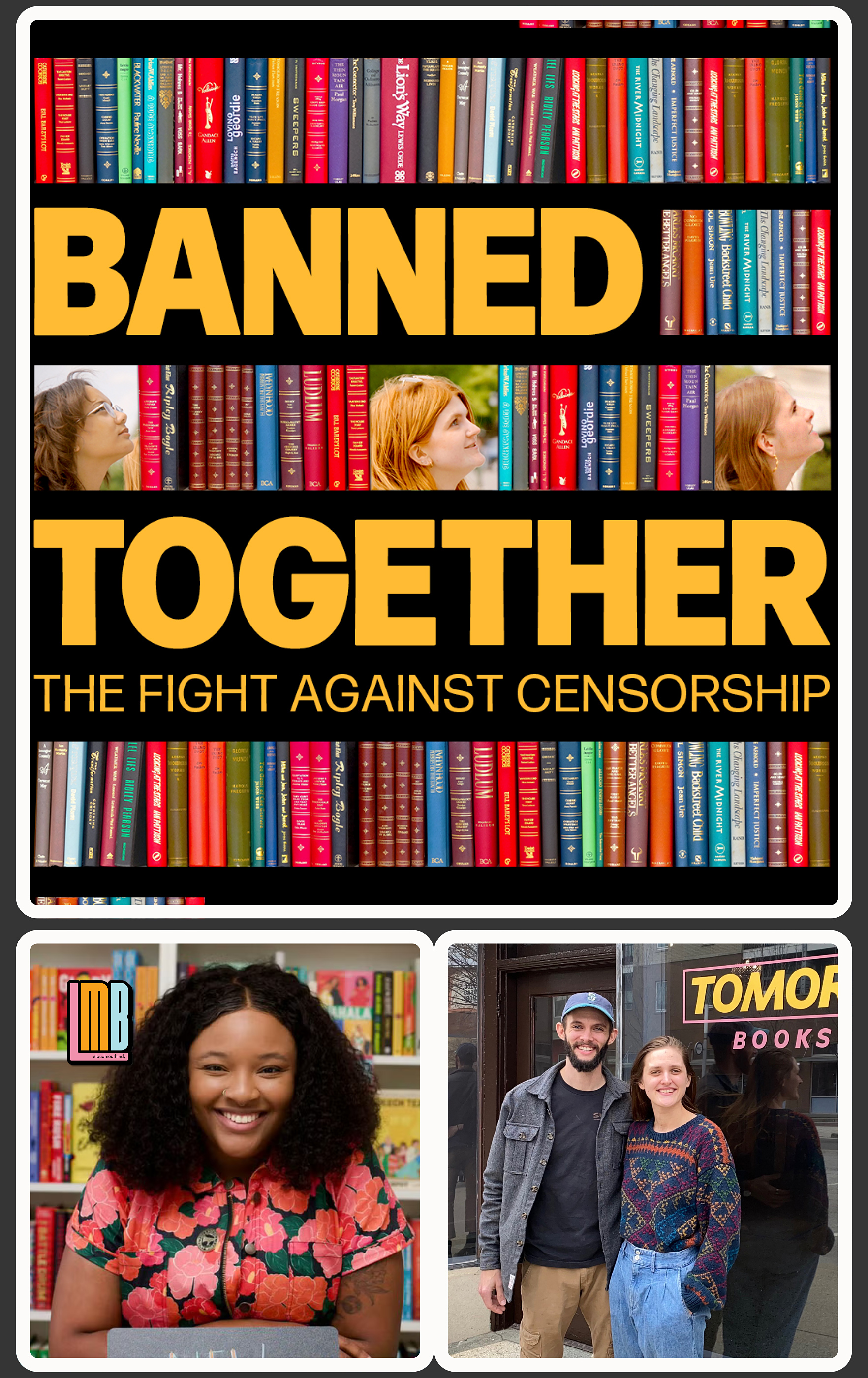 BANNED TOGETHER Panel Q&As, and Loudmouth Books + Tomorrow Bookstore!